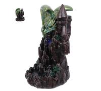 Dragon Backflow Incense Holder Resin Waterfall Burner Gothic Zen Decor