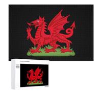 Dragon Badge of Wales Funny Jigsaw Puzzles Wooden Picture Puzzle for Adults Home Decors Gift