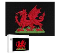 Dragon Badge of Wales Funny Jigsaw Puzzles Wooden Picture Puzzle for Adults Home Decors Gift