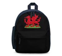 Dragon Badge of Wales Lightweight Mini Backpack for Women | Small Backpacks with Front Pocket Casual Daypacks Cute Shoulder Bag