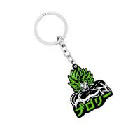 Dragon Ball Anime Keychain - DBZ Keychain with Broly Charm - Rugged Metal Key Ring & Phone Charm with Vibrant Detail - Anime Gift for Men & Collectors - Dragon Ball Merch for Bags | Gift Box Included