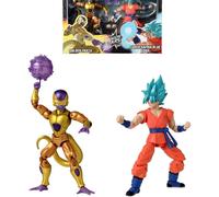 Dragon Ball Super - Dragon Stars Figure 17 cm - Battle Pack - Golden Freezer vs Super Saiyan Blue Goku - 37169