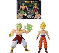 Dragon Ball Dragon Stars Battle Pack | Super Saiyan Goku vs Super Saiyan Broly Action Figures | 2 x 12cm Articulated Dragon Ball Figures | Bandai Dragon Stars Action Figures Anime Gifts and Merch