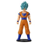 DRAGON BALL Flash Series Super Saiyan Blue Goku Anime Figure | 4'' Tall SS Blue Goku Action Figure | Super Merch Contains Collectible Coin Manga