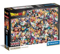 Clementoni Impossible Dragon Ball Puzzle - 1000 Pieces - Adult Jigsaw Puzzle, Poster Included, Difficult Jigsaw Puzzle, Fun for Adults, Made In Italy, 39918