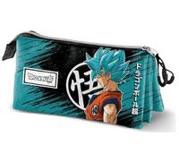 Dragon Ball Saiyajin Blue-Triple Pencil Case, Turquoise