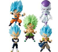 Dragon Ball Super Chibi Masters Complete Set Includes Goku, Broly, Frieza, Vegeta, and Gotenks
