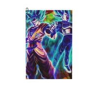 (Dragon Ball Super - Goku And Vegeta SSJ Blue_6366) Golf Towel Funny Printed Cristmas Gift for Men Women Husband Dad Mom Birthday Golfers Fan