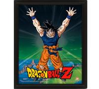 Dragon Ball Z 3D Lenticular Poster in Box Frame (Super Saiyan Goku Design) 25cm x 20cm x 1.3cm - Official Merchandise
