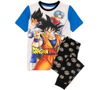 Dragon Ball Z Boy's Short Sleeve Long Leg Pyjama Set (Kids Grey) in Grey | Size: 11-12 Years Dragon Ball Z Grey 11-12 Years