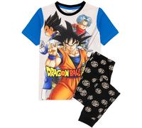 Dragon Ball Z Boy's Short Sleeve Long Leg Pyjama Set (Kids Grey) in Grey | Size: 7-8 Years Dragon Ball Z Grey 7-8 Years