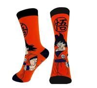 Dragon Ball Z Boys Socks Goku Non-Slip Socks Gift for Boys and Teenagers Sizes EU 23 to 34, multicoloured, 6-8.5