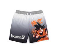 Dragon Ball Z Boys Swim Shorts | Multicoloured Swimming Pants For Kids with Goku & Warrior Symbol | Swimwear Trunks with Drawstring Waist | Anime Series Beachwear Merchandise Gift for Children & Teens