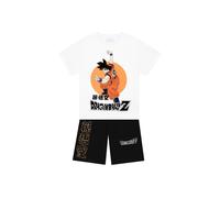 Dragon Ball Z Boy's T-Shirt & Shorts Outfit Set in White | Size: 9-10 Years Dragon Ball Z White 9-10 Years