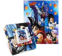 Dragon Ball Z Fleece Blanket 150x130cm, Super Soft Cosy Lightweight Throw Blanket for Sofa & Bed, Goku Anime Printed Artwork, Warm Gifts for Kids