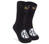 Dragon Ball Z Fluffy Socks for Boys Teenagers Warm Slipper Socks with Sherpa Lining One Size 3-7 Anime Gifts for Boys (Black)