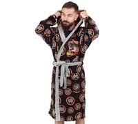 Dragon Ball Z Men's Bathrobe (Adult Black) in Black | Size: XL Dragon Ball Z Black XL