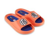 Dragon Ball Z Men's Slides Goku Vegeta Gohan Slip On Comfort Slides (Orange Royal, 6/7), Orange Royal, 6-7