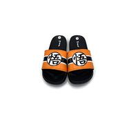 Dragon Ball Z Mens' Slippers, Size Medium 9/10 Orange, Orange, M