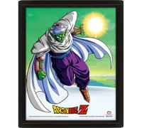 Pyramid International Dragon Ball Z 3D Lenticular Poster in Box Frame (Piccolo Design) 25cm x 20cm x 1.3cm - Official Merchandise, Black Frame, Green & White Board