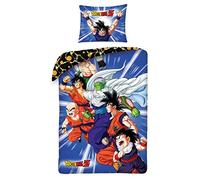 Dragon Ball Z Single Duvet Cover 140x200 Official Manga 100% Cotton Gift