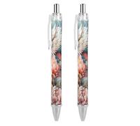 Dragon Ballpoint Pen Retractable Black Ink Ball Point Pens for Office Home 2 PCS