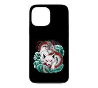 Dragon Battle Japanese Myth Waves Case for iPhone 13 Pro Max