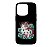 Dragon Battle Japanese Myth Waves Case for iPhone 14 Pro