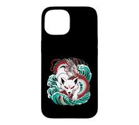 Dragon Battle Japanese Myth Waves Case for iPhone 15