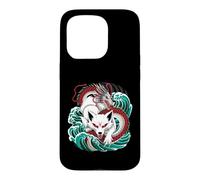Dragon Battle Japanese Myth Waves Case for iPhone 15 Pro