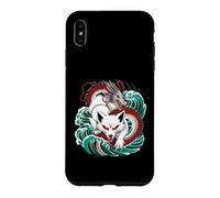 Dragon Battle Japanese Myth Waves Case for iPhone XS Max