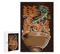 DRAGON BATTLES, 1000 PCS Wooden Art Puzzle, New Year Party Activity - for Quiet Evenings And Focused Play