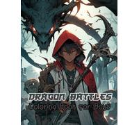 Dragon Battles Coloring Book for Boys: Immerse Yourself in Creative Illustrations of Epic Quests, Legendary Realms, and Magical Beasts Designed for Relaxation and Joy