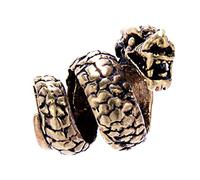 Dragon beard beads, hair beads, bronze, 8 mm inner diameter