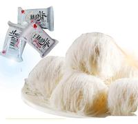 Dragon-Beard Candy,Chinese style crisp candy,sweet Dim sum,soft candy,Chinese traditional hand made cakes, delicious snacks gifts,leisure food,instant snacks (Blueberry flavor,10 packs)