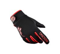 (Dragon Black Red, One size) Cycling gloves full finger autumn and winter men's and women's touch screen warm gloves sports outdoor non-slip plus velvet motorcycle