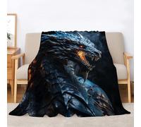 Dragon Blanket Beasts Fluffy Throw Blanket for Bed Sofas, Soft Warm Fleece Blankets and Throws, Extra Large, Super King Size 230x270cm