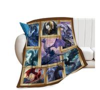 Dragon Blanket for Boys Men - Ultra Soft Cozy Fleece Throw for Kids Adults - Dragon Decor for Lovers - Couch Sofa Bed 30"X40"