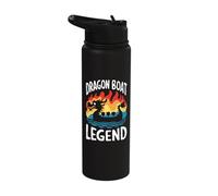 Dragon Boat Racing Paddle Sync Or Swim Stainless Steel Insulated Water Bottle
