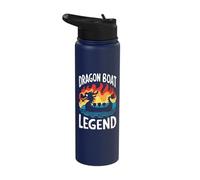 Dragon Boat Racing Paddle Sync Or Swim Stainless Steel Insulated Water Bottle
