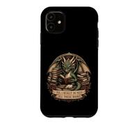 Dragon Book Lover Reading Fantasy Library Graphic Design Case for iPhone 11