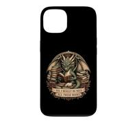 Dragon Book Lover Reading Fantasy Library Graphic Design Case for iPhone 13