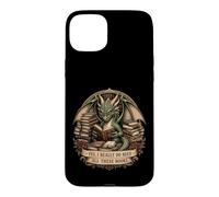 Dragon Book Lover Reading Fantasy Library Graphic Design Case for iPhone 15 Plus