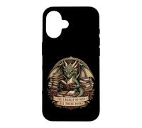 Dragon Book Lover Reading Fantasy Library Graphic Design Case for iPhone 16