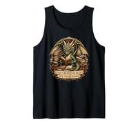 Dragon Book Lover Reading Fantasy Library Graphic Design Tank Top