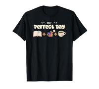 Dragon Book Tea Lover My Perfect Day Cute Fantasy Bookish T-Shirt