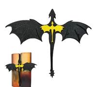 Dragon Bookmark, Black & Gold Dragon Book Insert, Fourth Wing Dragon Bookmark, Stylish Bookshelf Decoration for School & Work Area (15.8 x 15.8 x 1.5 cm)