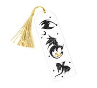 Dragon Bookmark for Kids - Fantasy Dragon Bookmark with Four Wings | Acrylic Bookmark with Tassel, Unique Reading Accessories for Friends, Teachers and Book Fans