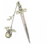 Dragon Bookmark Gift for Book Lovers, Fantasy Book Mark Glow in The Dark | Metal Bookmark for Men Boys, Gothic Dragon Book Marks, Fourth Wing Book Marker, Bookish Gifts for Readers Students Teachers