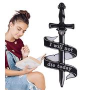 Dragon Bookmark - Sun Clouds Design Gift Marker, Vintage Metal Stationery Accessory, Cool Beaded Charm | Book Accessory for Book Lovers Friends Families Men Women Reading Enthusiasts Library Co